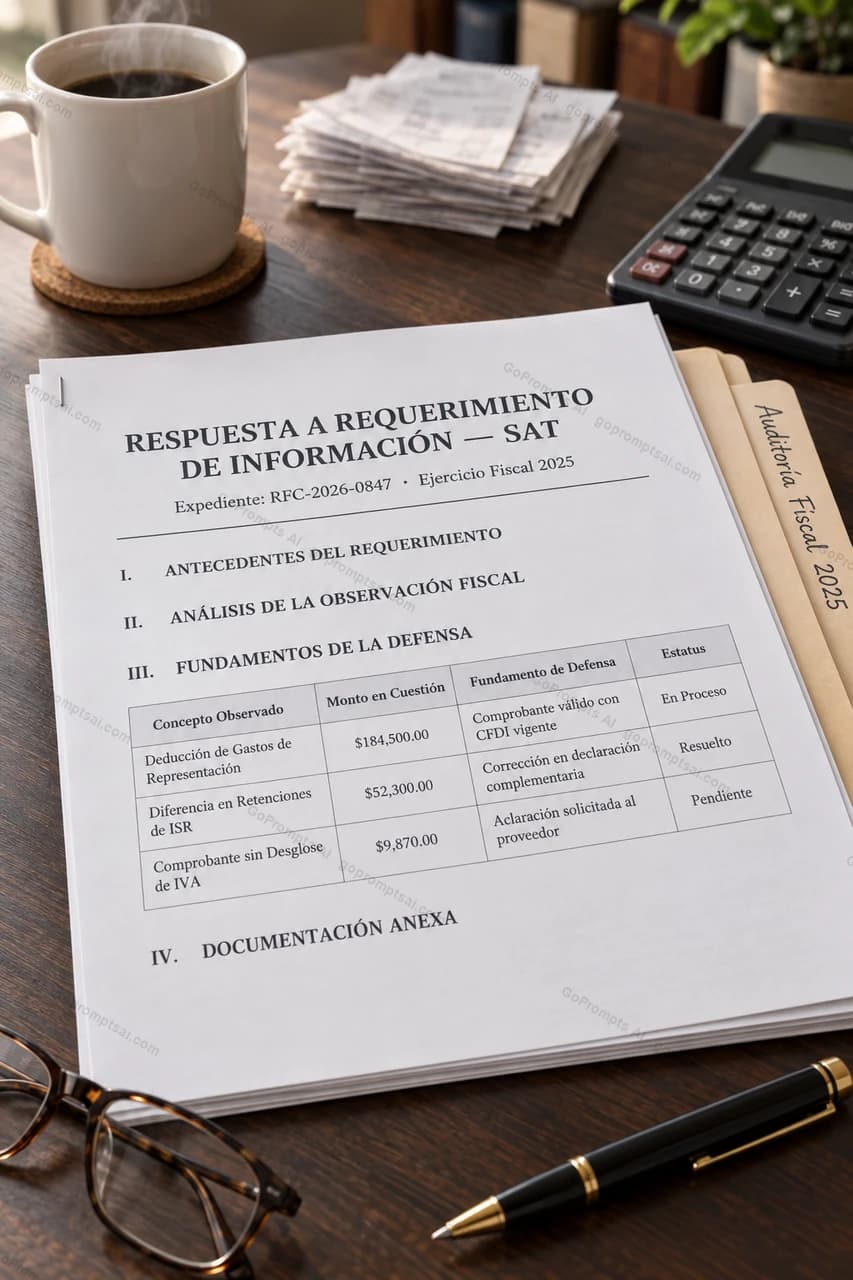 Tu carta de defensa lista para responder al SAT