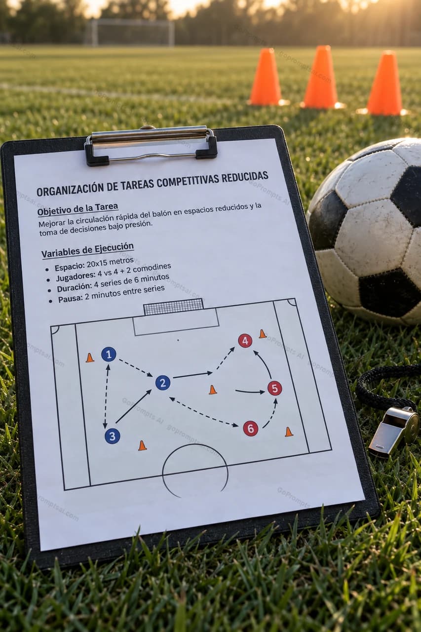 Diagrama de tu sesión táctica listo para imprimir