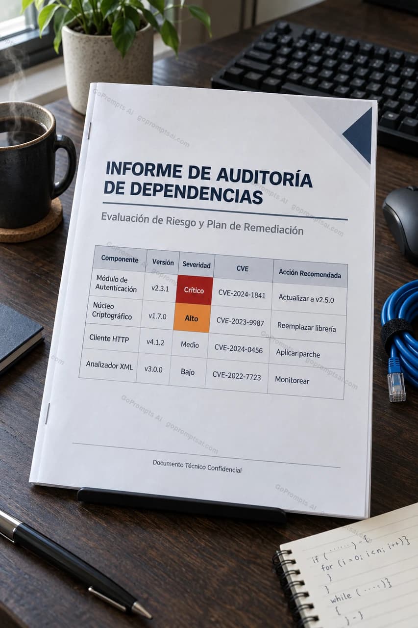 Auditoría de vulnerabilidades lista para entregar