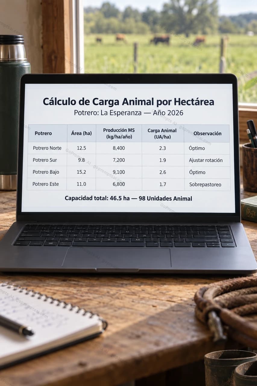 Calcula la carga animal ideal para tus potreros